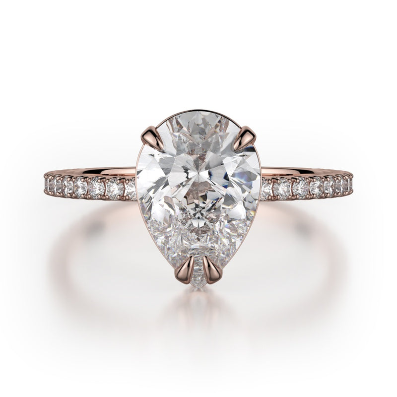 Michael M Crown Engagement Ring R715-2PR
