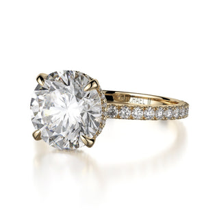 Michael M Crown Engagement Ring R742-3