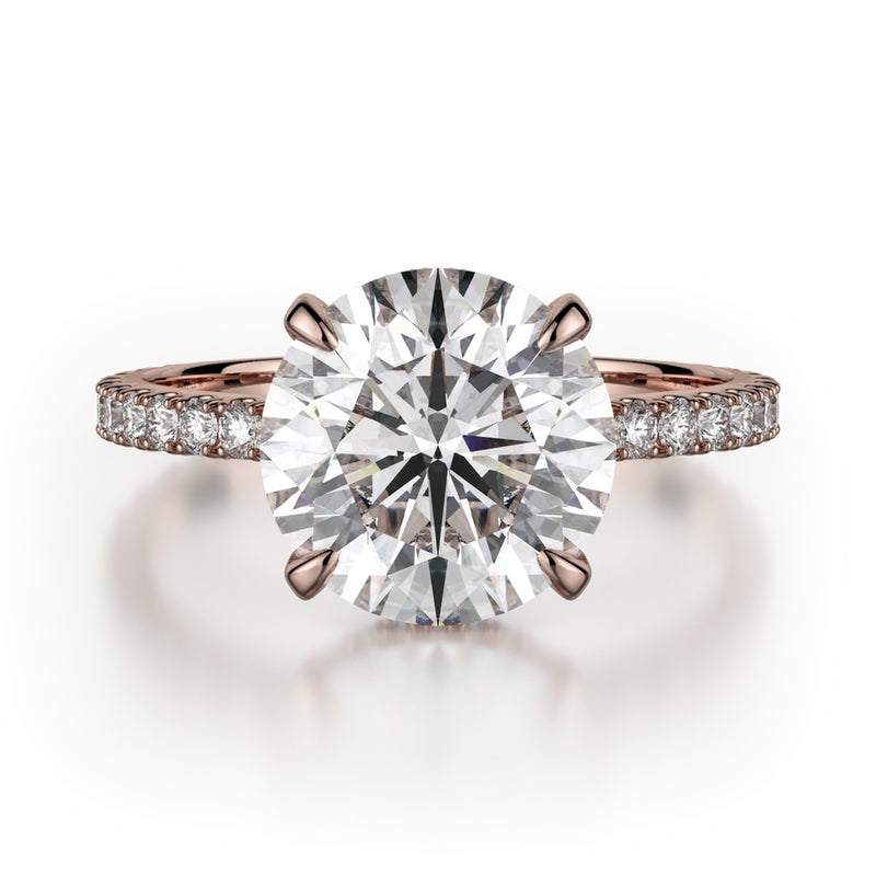 Michael M Crown Engagement Ring R742-3