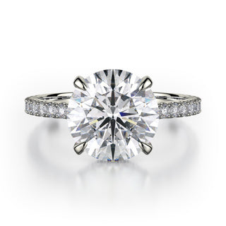 Michael M Crown Engagement Ring R742-3