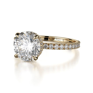 Michael M Crown Engagement Ring R745-2