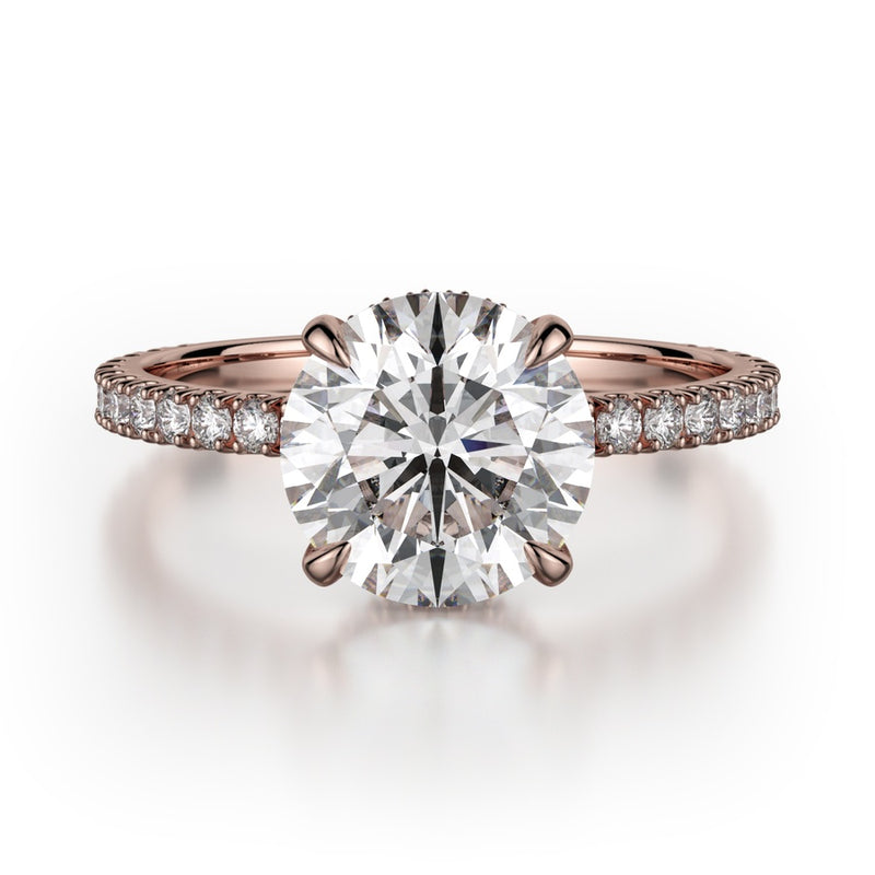 Michael M Crown Engagement Ring R745-2