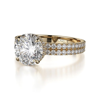 Michael M Crown Engagement Ring R747-2