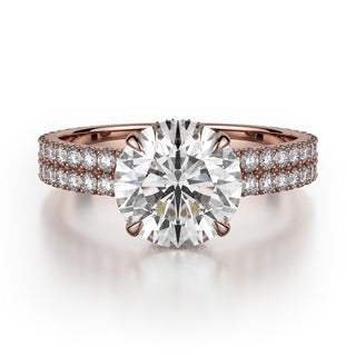 Michael M Crown Engagement Ring R747-2