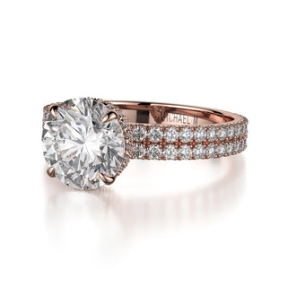 Michael M Crown Engagement Ring R747-2