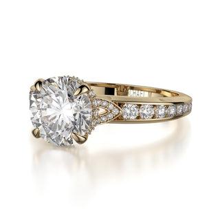Michael M Crown Engagement Ring R748-2
