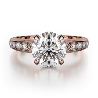 Michael M Crown Engagement Ring R748-2