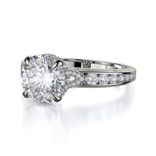 Michael M Crown Engagement Ring R748-2