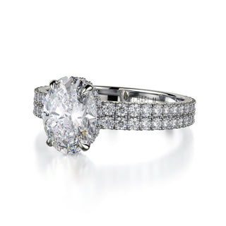 Michael M Crown Engagement Ring R746-2