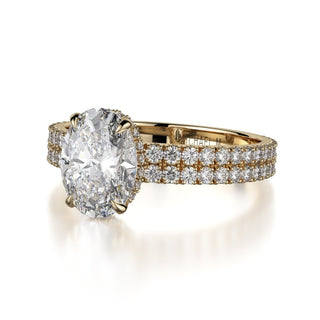 Michael M Crown Engagement Ring R746-2