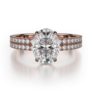 Michael M Crown Engagement Ring R746-2