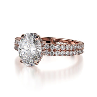 Michael M Crown Engagement Ring R746-2