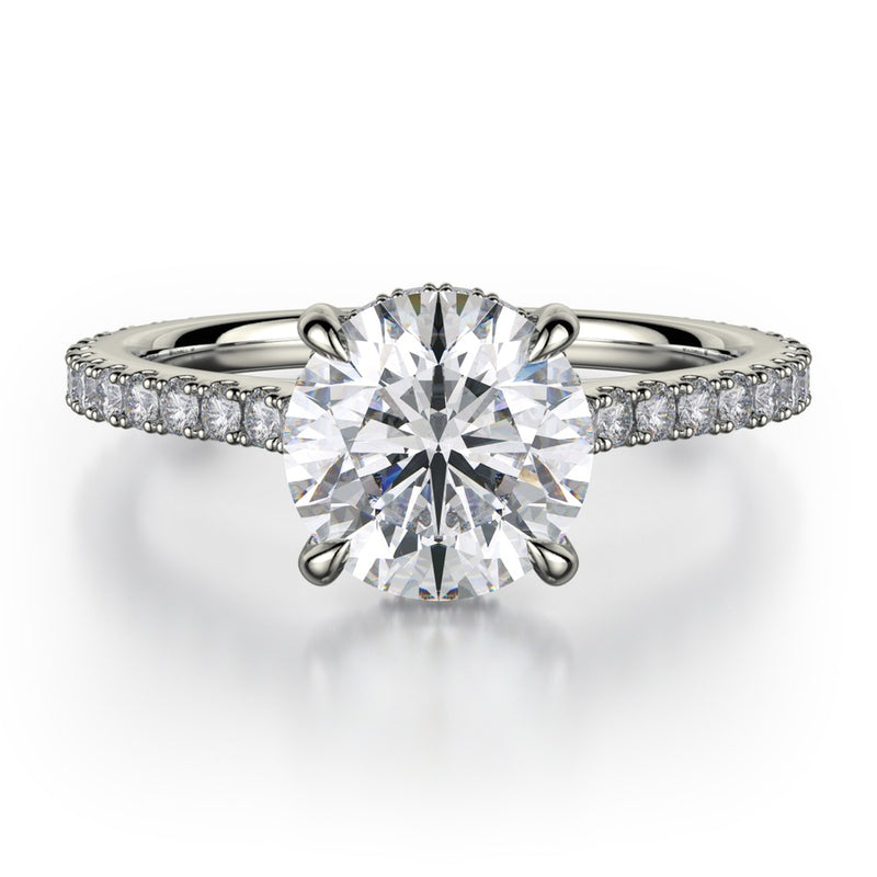 Michael M Crown Engagement Ring  R749-1.5