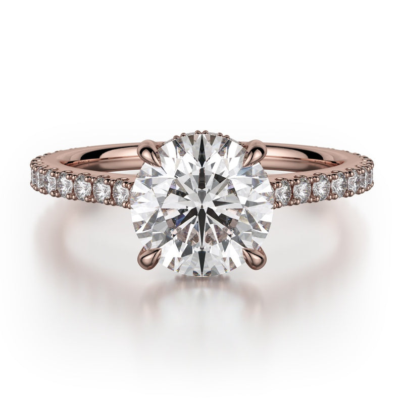 Michael M Crown Engagement Ring R749-1.5