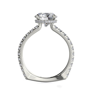 Michael M Crown Engagement Ring R751-2