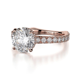Michael M Crown Engagement Ring R751-2