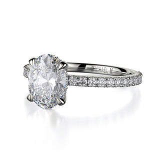 Michael M Crown Engagement Ring R753-2