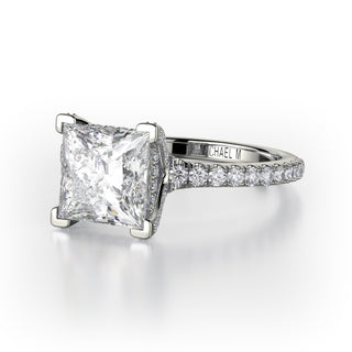 Michael M Crown Engagement Ring R781-1.5