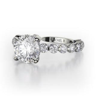 Michael M Crown Engagement Ring R782-1.5