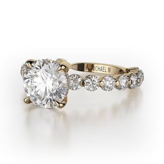Michael M Crown Engagement Ring R782-1.5