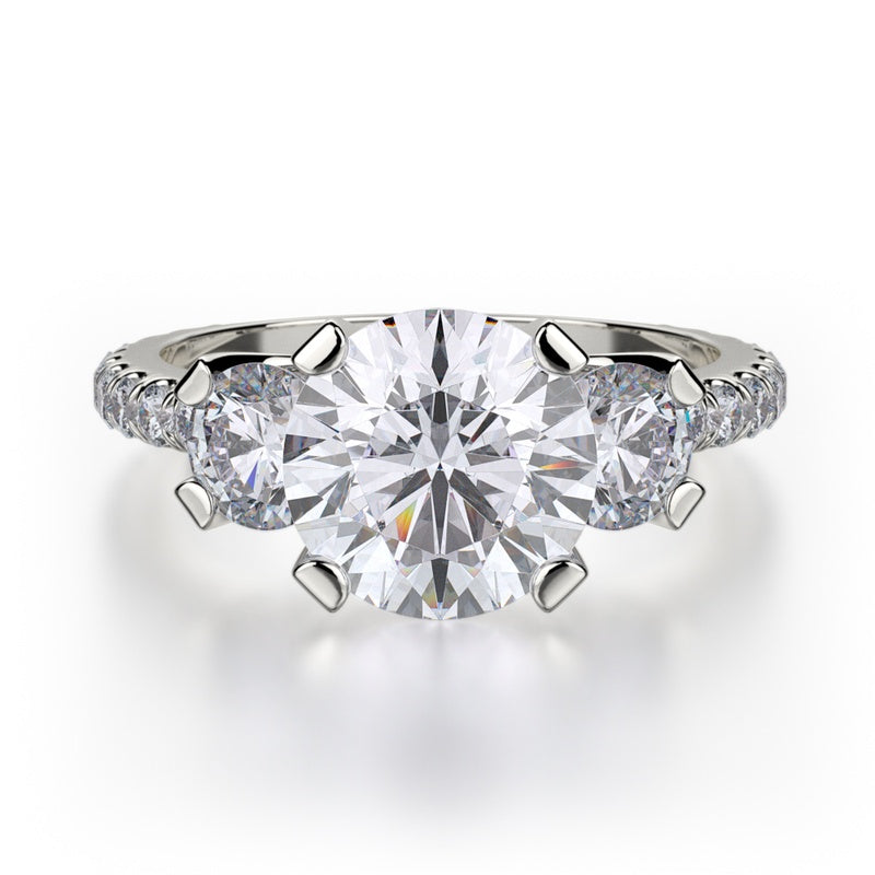 Michael M Trinity Engagement Ring R422-2