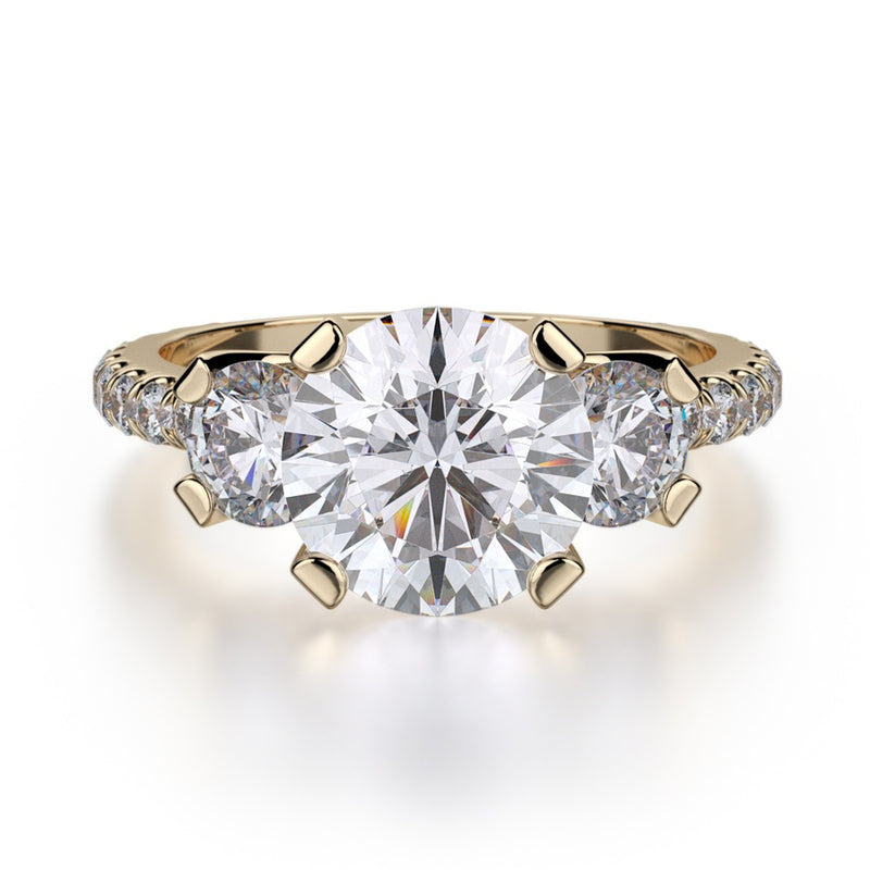 Michael M Trinity Engagement Ring R422-2