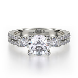 Michael M Trinity Engagement Ring R502-1