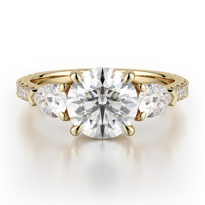 Michael M Trinity Engagement Ring R758-2