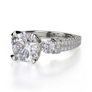 Michael M Trinity Engagement Ring R475-2