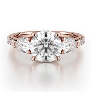 Michael M Trinity Engagement Ring R758-2