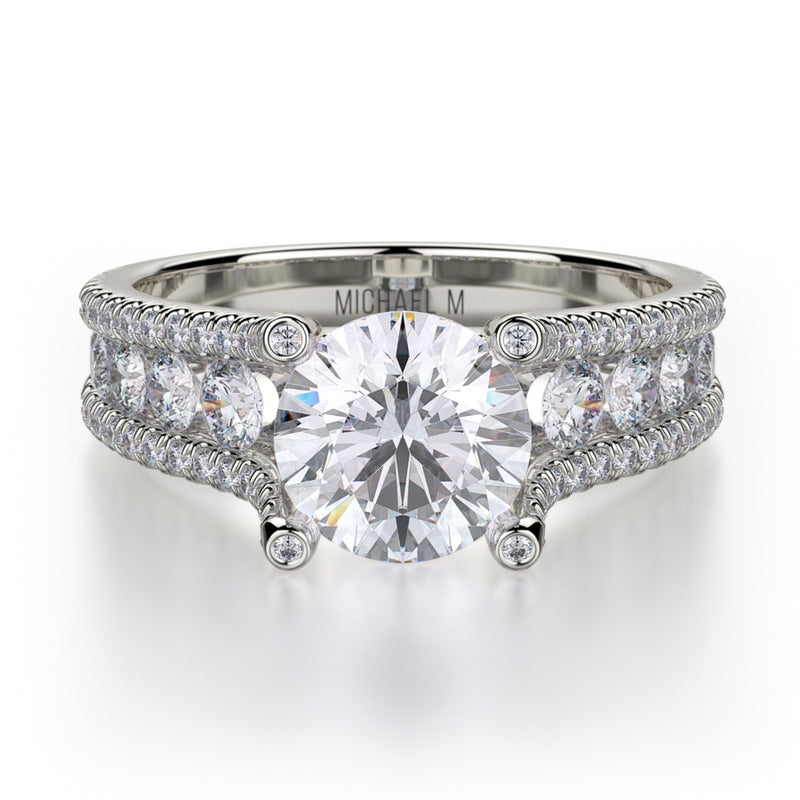 Michael M Strada Engagement Ring R679S-1.5