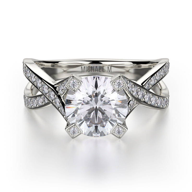 Michael M Defined Engagement Ring R411-1