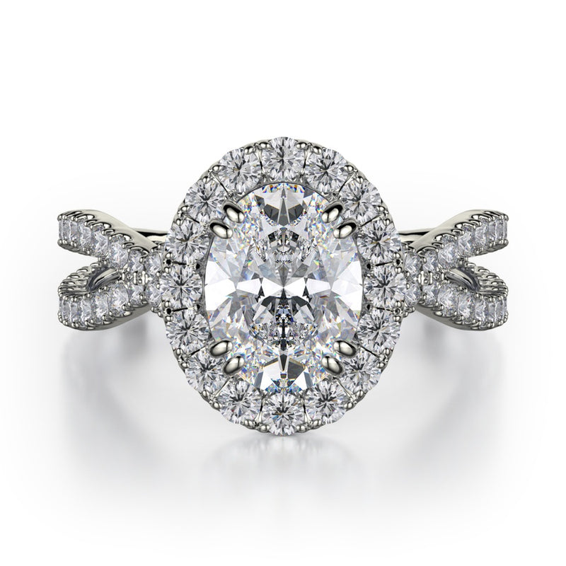 Michael M Defined Engagement Ring R454-2