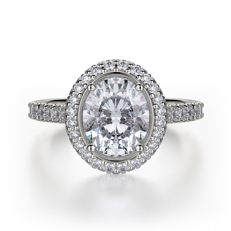 Michael M Defined Engagement Ring R737-2OV-OV