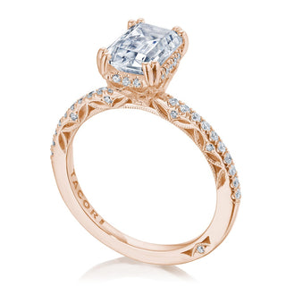 Emerald Solitaire Engagement Ring