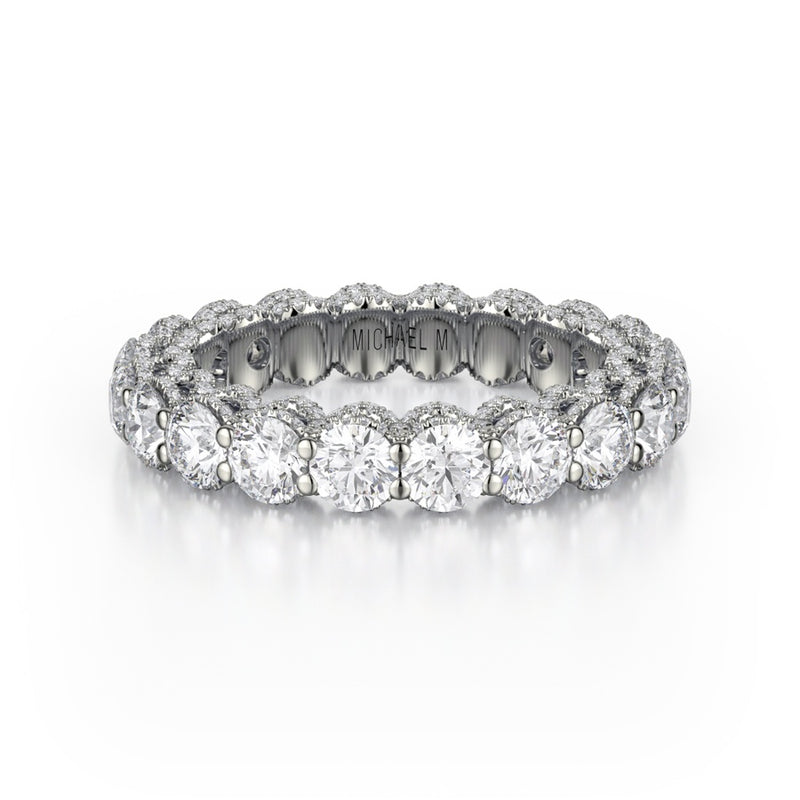 Michael M Crown Wedding Band B328