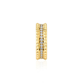 Michael M Tetra Pave Wedding Band B361