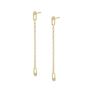 Michael M Link Streamlined Earrings ER352