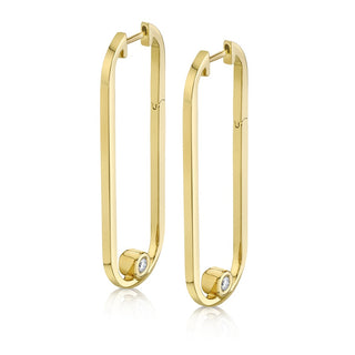 Michael M Link Longline Link Hoop Earrings ER360
