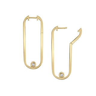 Michael M Link Longline Link Hoop Earrings ER360