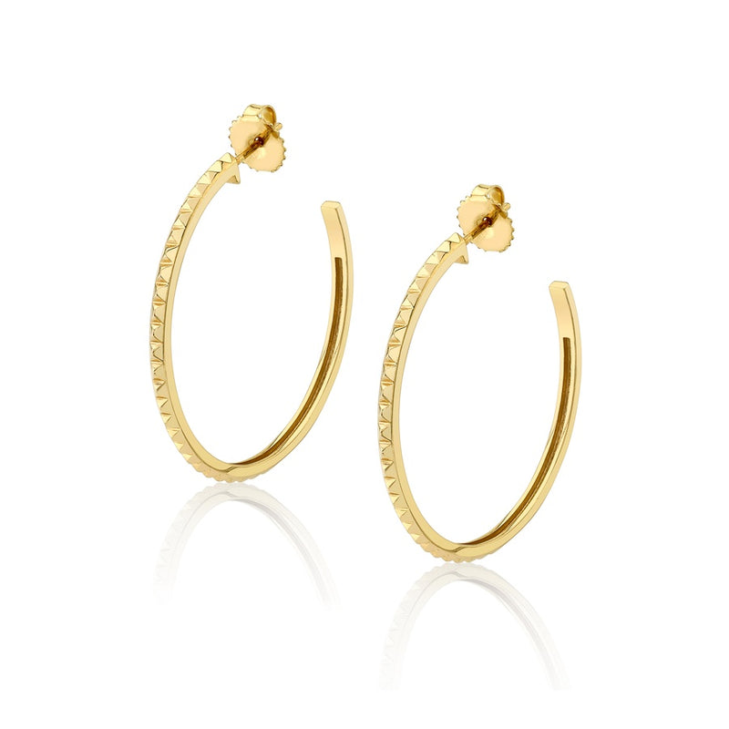 Michael M Tetra Foundation Hoop Earrings ER368
