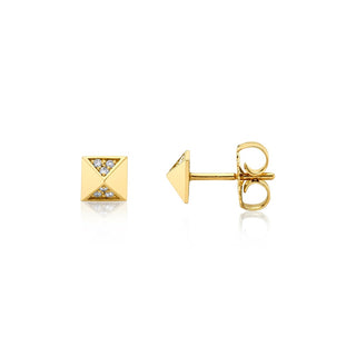 Michael M Tetra Foundation Pyramid Stud Earrings ER371