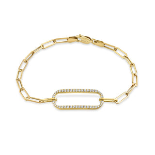 Michael M Link Pave Singleton Bracelet BR356