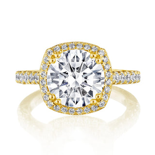 Cushion Bloom Engagement Ring