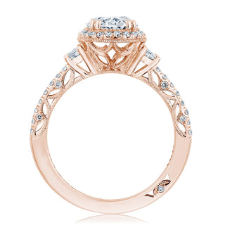 Oval 3-Stone Engagement Ring