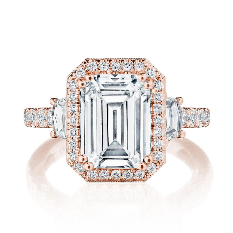 Emerald 3-Stone Engagement Ring