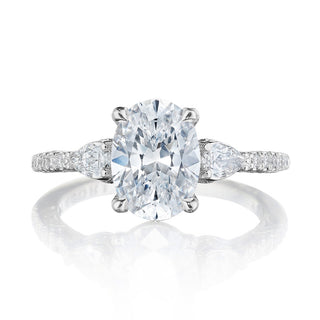 Oval 3-Stone Engagement Ring
