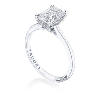 Emerald Solitaire Engagement Ring