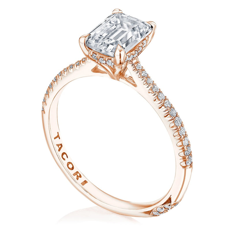 Emerald Solitaire Engagement Ring