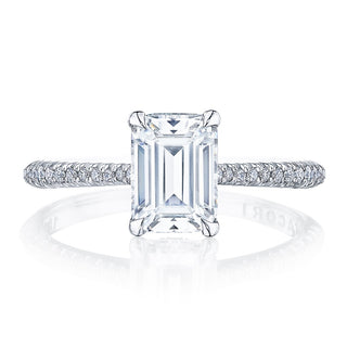 Emerald Solitaire Engagement Ring